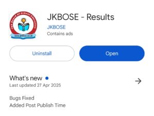 JKBOSE Results App