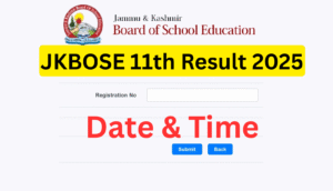 JKBOSE 11th Result 2025