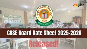 CBSE Date Sheet 2025-2026