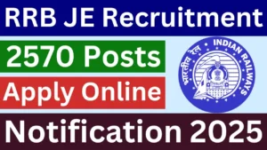 RRB JE Recruitment 2025