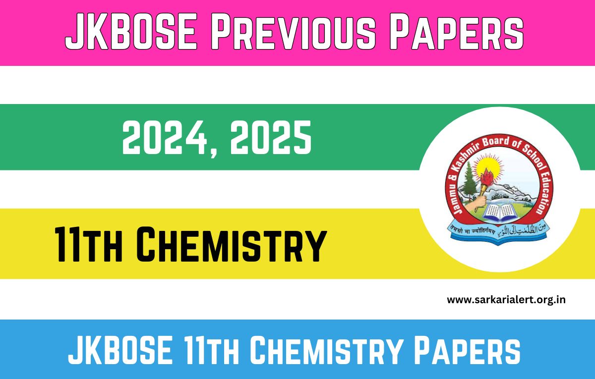 JKBOSE 11th Chemistry Previous Year Question Papers