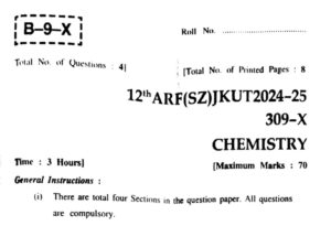 JKBOSE 12th Chemistry Papers All Series PYQs(2024, 2025)