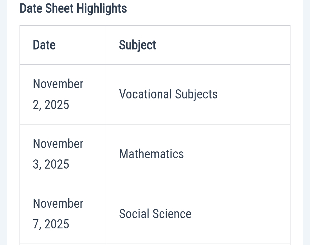 JKBOSE 10th Datesheet 2025 & Syllabus Relaxation Announced