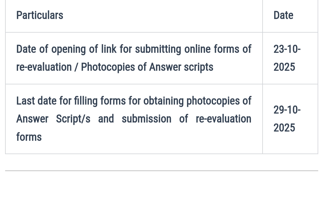 JKBOSE Class 11th Re-evaluation 2025 and Photostat Copy of Answer Scripts Annual Private/Bi-Annual 2025