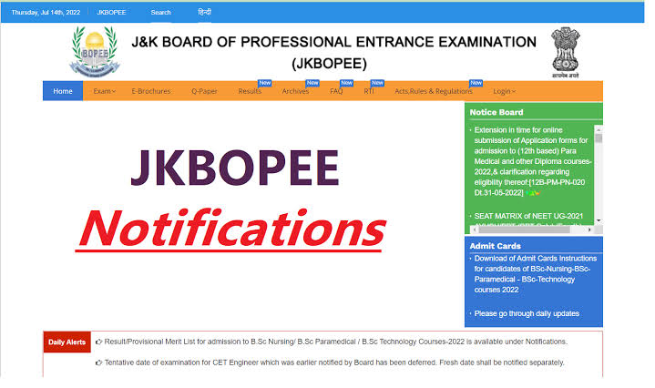 JKBOPEE Releases Merit & Selection Lists