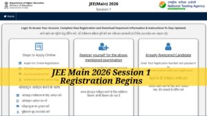 JEE Mains 2026 Registration