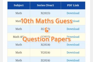 JKBOSE 10th Maths Previous Question Papers All Series PYQs(2023, 2024, 2025)