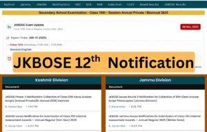 JKBOSE Issues Result Notification No. 02