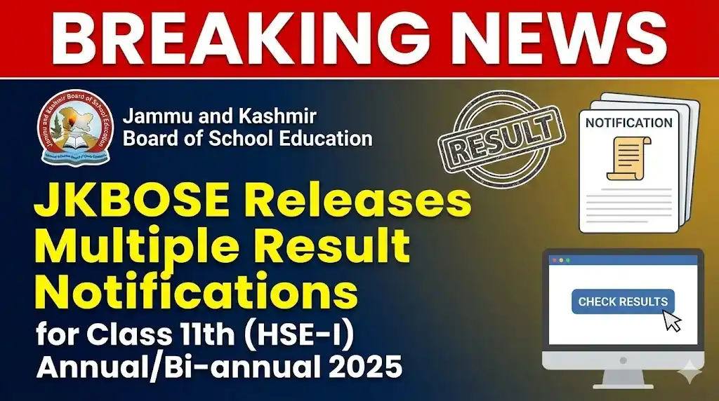 Result Notifications for Class 11th