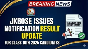 Result Update for Class 10th 2025