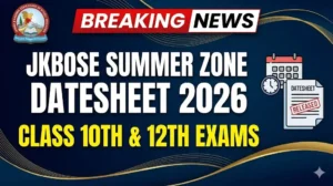 JKBOSE Summer Zone Datesheet 2026