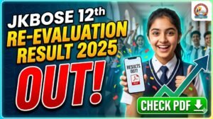 JKBOSE 12th Re-evaluation Result 2025, Check PDF