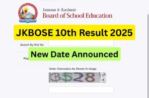 JKBOSE Class 10th Result 2025