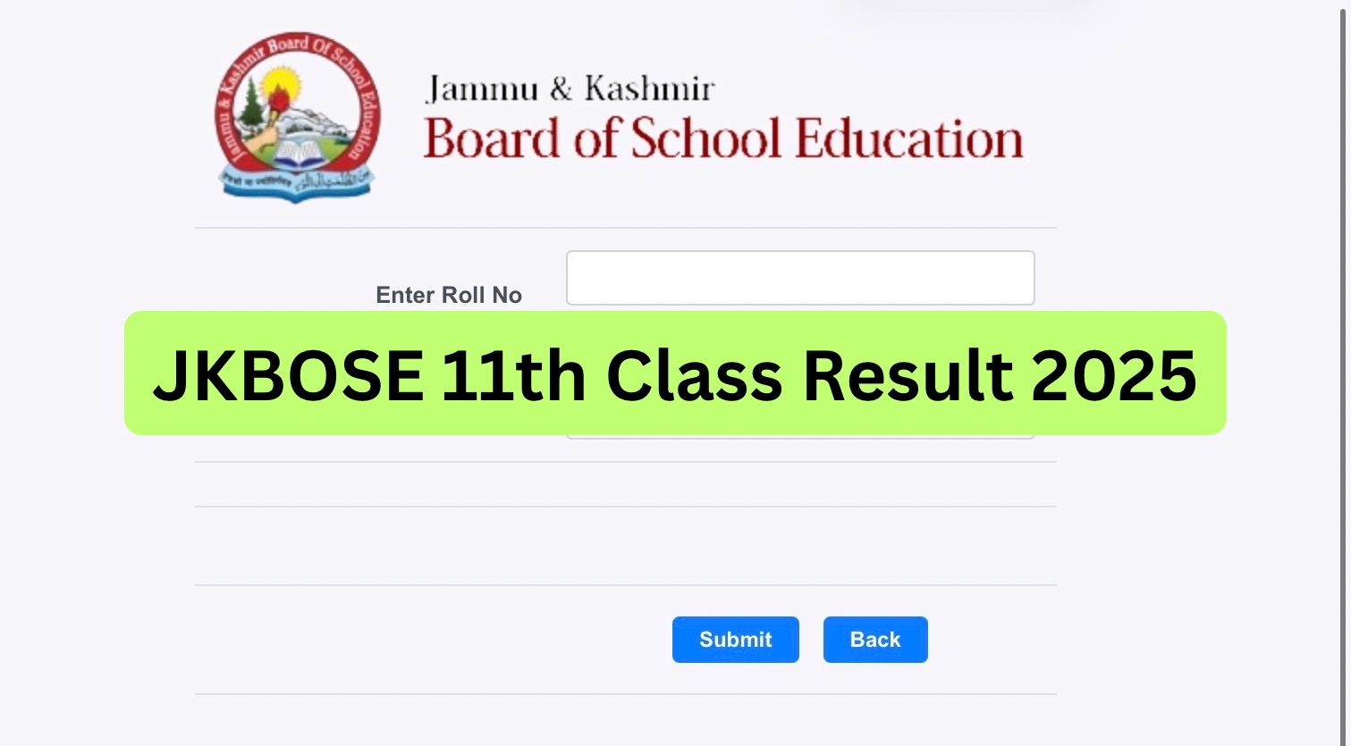 JKBOSE 11th Class Result 2025-26 Likely on Feb 3 or 4, Says Chairman JKBOSE 11th Class Result 2025