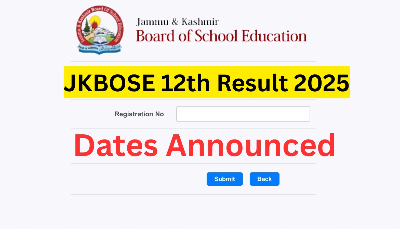 JKBOSE 12th Result 2025