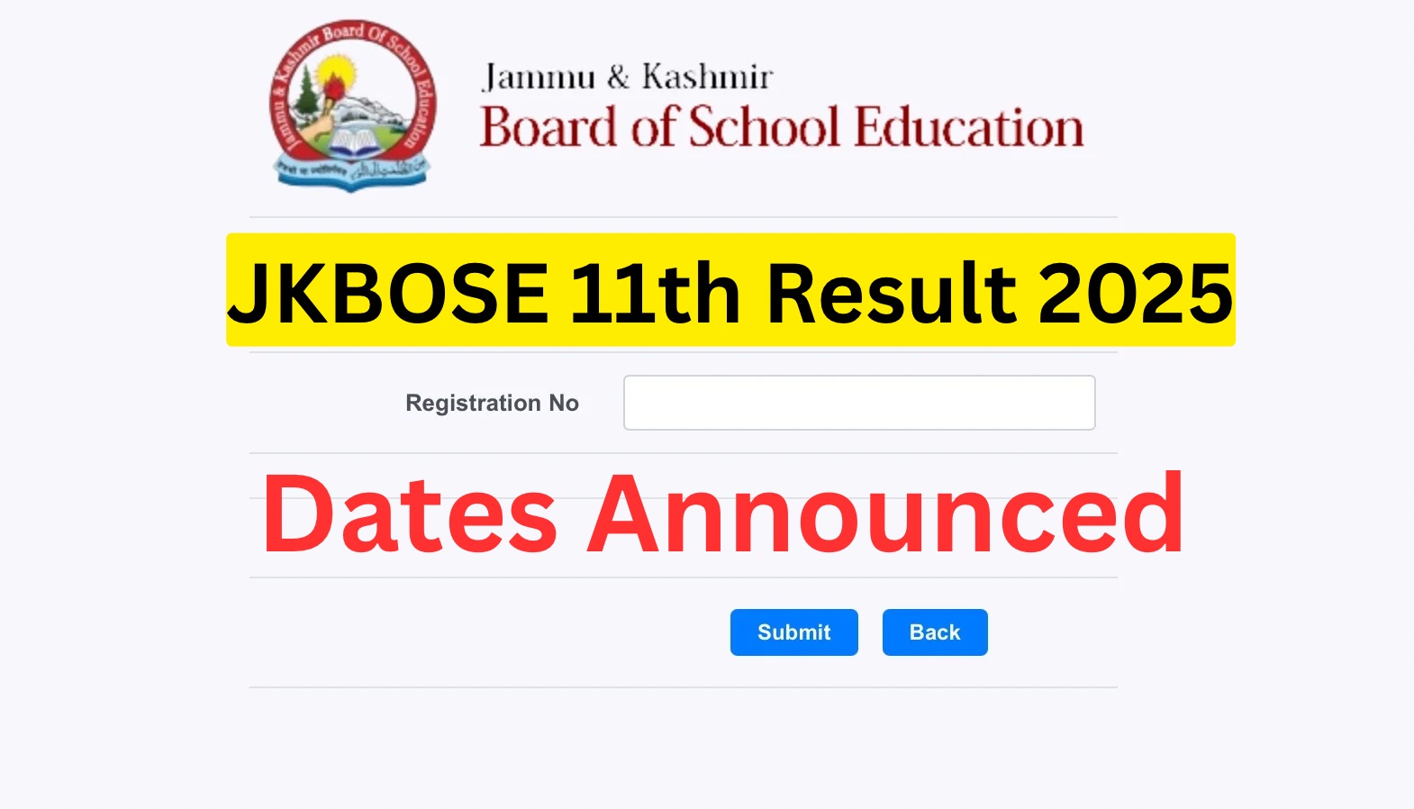 JKBOSE 11th Result 2025