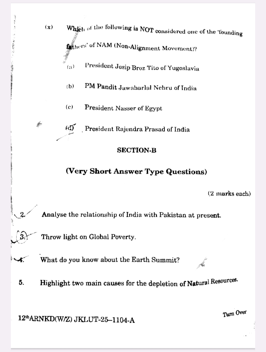 JKBOSE 12th Political Science Paper 2025 Held Today – Download Question Paper PDF & Full Exam Analysis