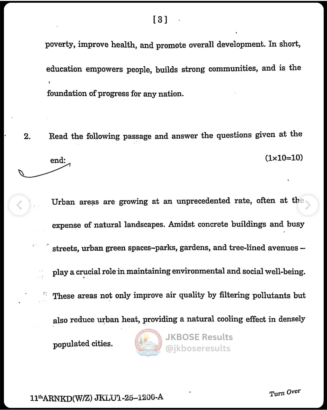 JKBOSE 11th English Paper 2025 Held Today – Download Question Paper PDF & Full Exam Analysis