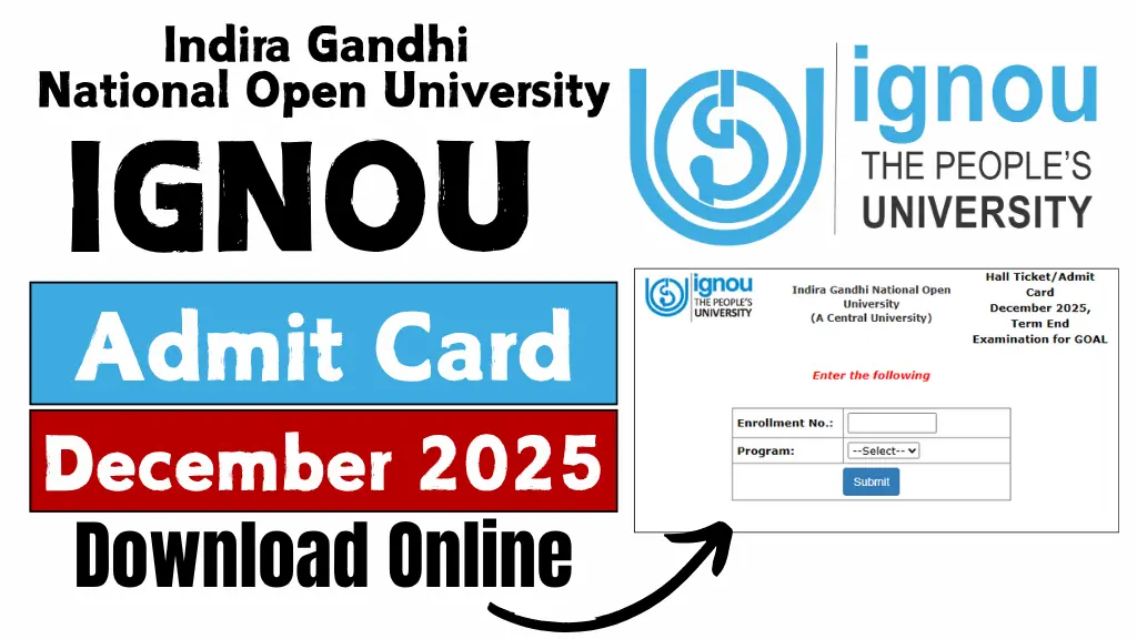 IGNOU December 2025 Admit Card