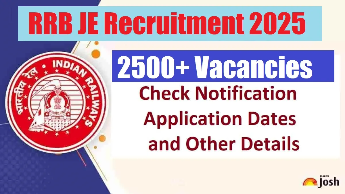 RRB JE Recruitment 2025: Apply Online for 2570 Vacancies Across All RRBs RRB JE Recruitment 2025